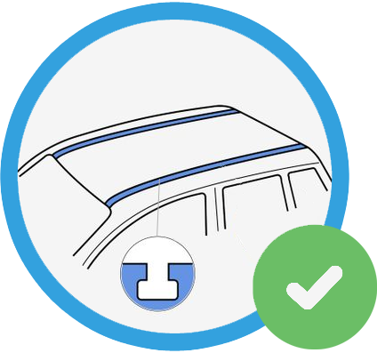 Raised Rail Roof Rack Fits  RENAULT Espace 5-dr MPV, 2003 - 2014 with T-Profile