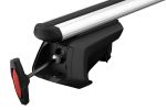 Raised Rail Aluminium Aero Bar Thule Roof Rack for the FIAT Panda