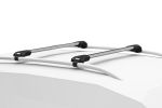 Thule WingBar Edge Silver System -  SUZUKI Ignis 5-dr Hatchback, 2000 - 2009 with Raised Roof Rails