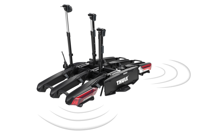 Thule Epos 3 Bike Carrier With ParkSecure Rear Facing Parking Sensors, And In Car Wireless Audio-Visual Indicator