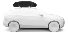 Thule Force 3 Medium - Mounted onto a vehicles roof rack