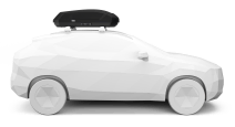 Thule Force 3 Small - Side View of Mounted On A Vehicles Roof Rack