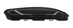 Thule Motion 3 L Black Glossy - Side On View To Show SlideLock & PowerClick Systems