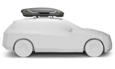 Thule Motion 3 L Titan Glossy - Mounted On A Vehicles Roof Rack Providing Additional Storage Capacity