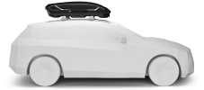 Thule Motion 3 Medium - Mounted to a car roof rack