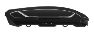 Thule Motion 3 Medium - Side view to show PowerClick and SlideLock Hardware