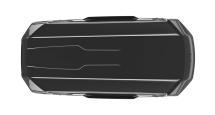 Thule Motion 3 Medium - Top down view showing its aerodynamic shape