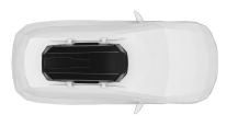 Thule Motion 3 Medium - Top down view showing the size of this roof box on a vehicle