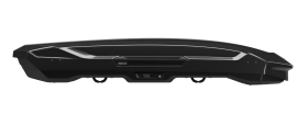 Thule Motion 3 XL Low - Side on view showing PowerClick and SlideLock hardware