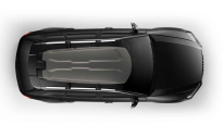 Top view of the Thule Vector M roof box