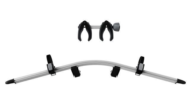 Thule VeloCompact 4th Bike Add On, Easy Mounting Additional Bike Adapter With Lockable Bike Frame Securing Arm