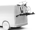 Thule WanderWay 2 Bike Carrier With A Bike Loaded, Lights And Numberplate Remain Visible